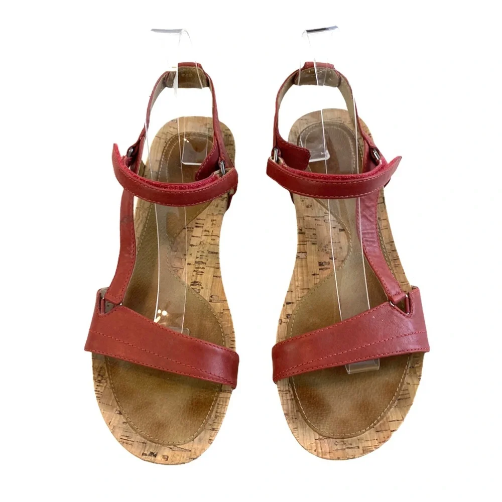 Teva Women's Red Cork Footbed Sandals - Picture 4 of 15